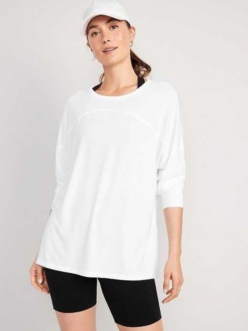 Old Navy Oversized UltraLite All-Day Tunic White | UDX384257