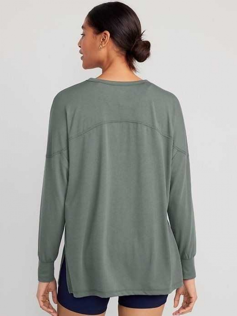 Old Navy Oversized UltraLite All-Day Tunic Thyme To Pretend | TCM264597