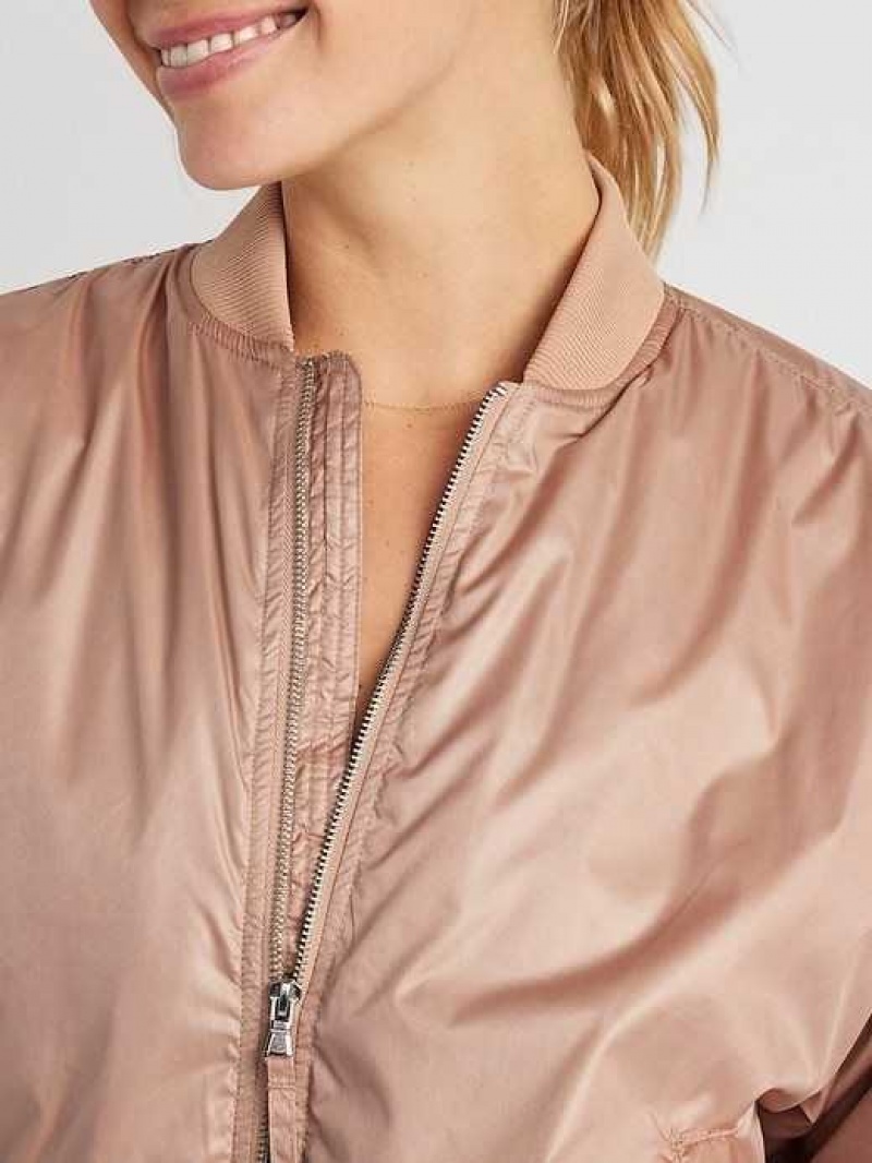 Old Navy Oversized Water-Resistant Bomber Jacket Tiramisu | HOX893457