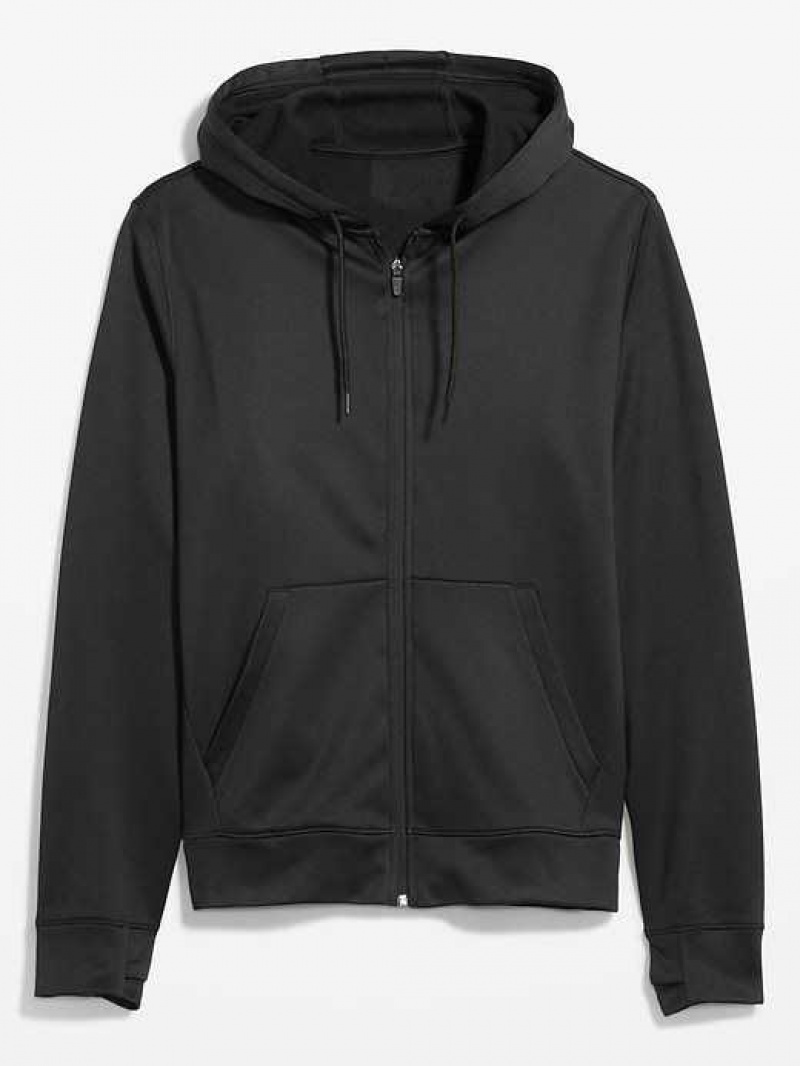 Old Navy Performance Fleece Zip Hoodie Black | KRG679401