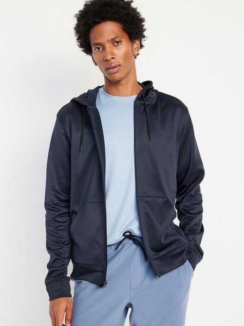 Old Navy Performance Fleece Zip Hoodie Navy | YGK920561