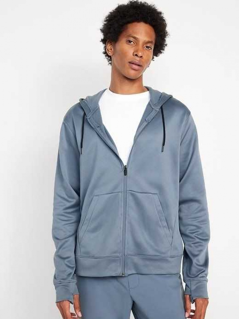 Old Navy Performance Fleece Zip Hoodie Wintry Waters | FTS834062