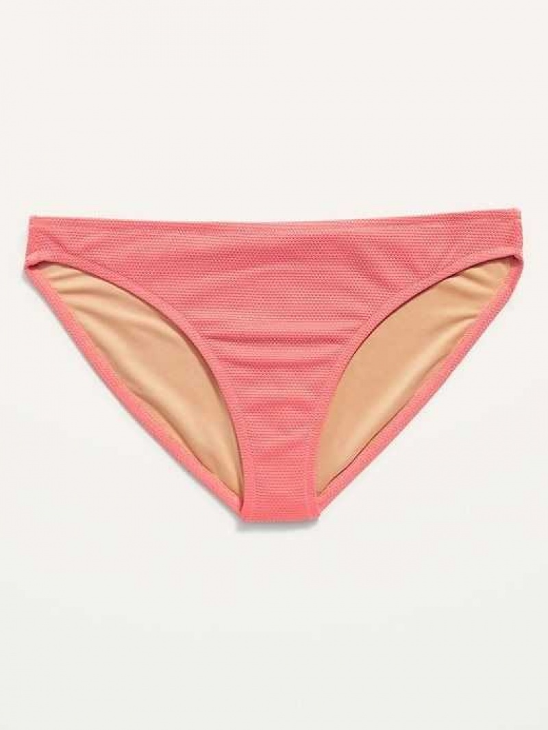 Old Navy Pique Classic Bikini Swim Bottoms Rose | GOM804153