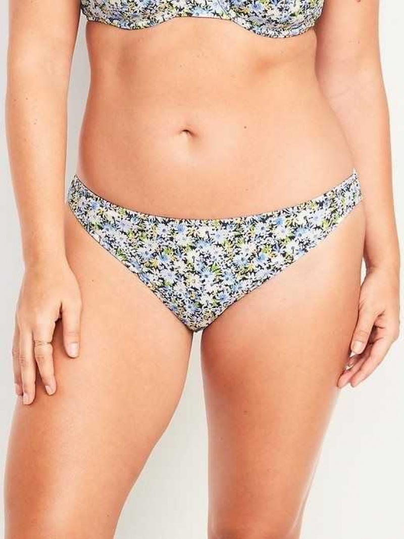 Old Navy Pique Classic Bikini Swim Bottoms Blue | DPN168374