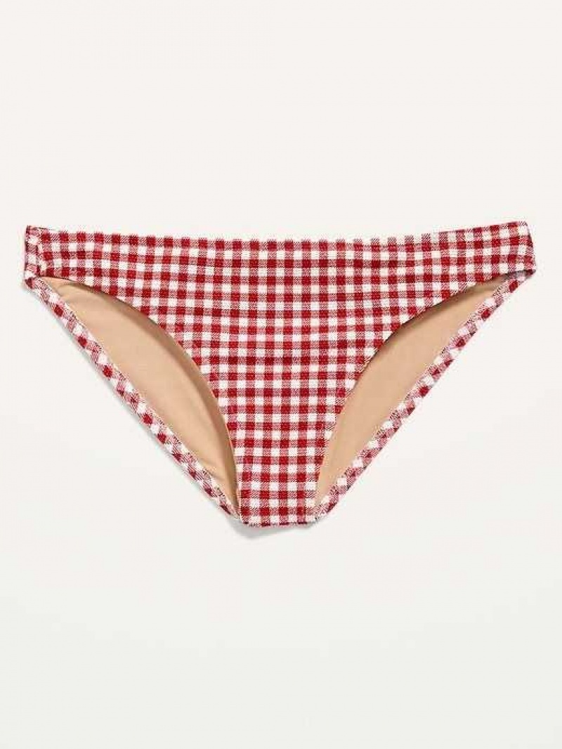 Old Navy Pique Classic Bikini Swim Bottoms Red | AIC258740