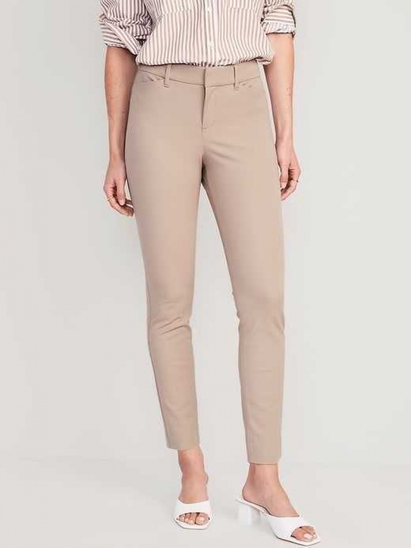 Old Navy Pixie Skinny Ankle Pants Beige | QYD653714