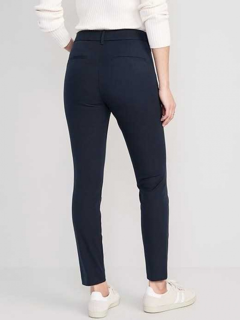 Old Navy Pixie Skinny Ankle Pants Navy | POT690251