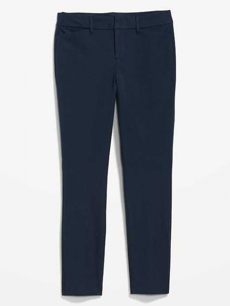 Old Navy Pixie Skinny Ankle Pants Navy | POT690251