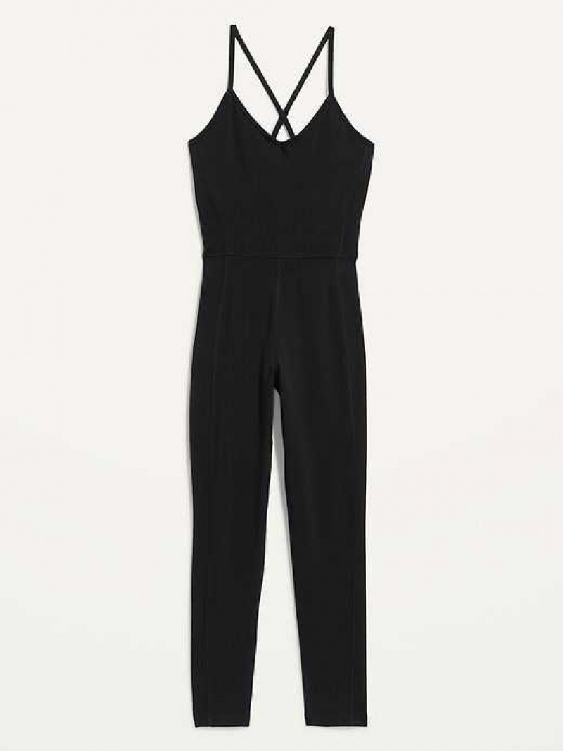 Old Navy PowerChill 7/8 Cami Jumpsuit Black | SEA427915