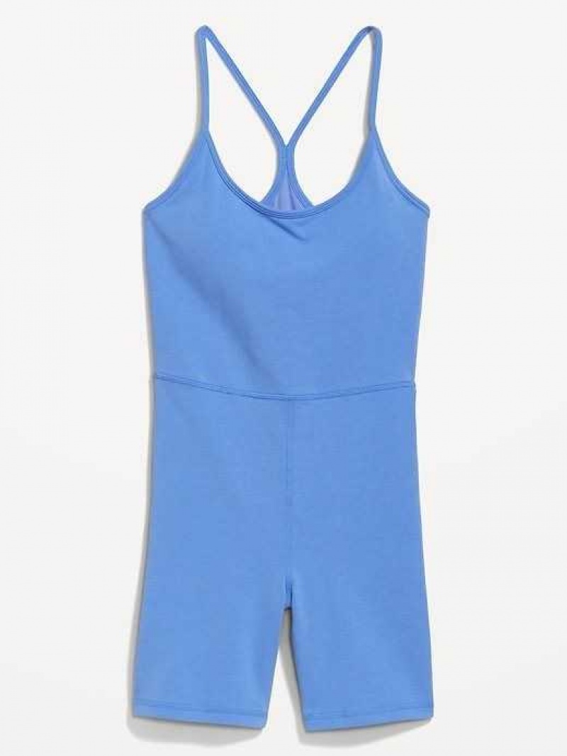 Old Navy PowerChill Racerback Bodysuit Blue | FTS174352