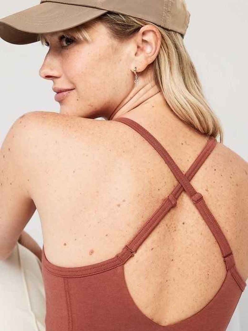 Old Navy PowerChill Strappy Bodysuit Apple Cinnamon | BPM016743