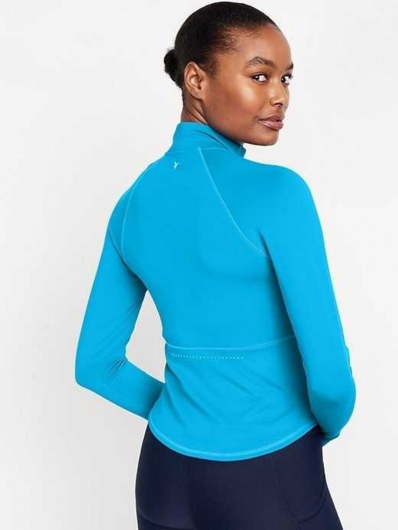 Old Navy PowerSoft 1/2-Zip Pullover Blue | BCV842671