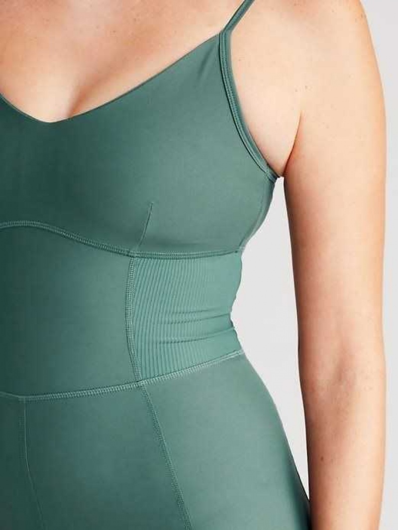 Old Navy PowerSoft 7/8 Cami Bodysuit Jade | GCH892015