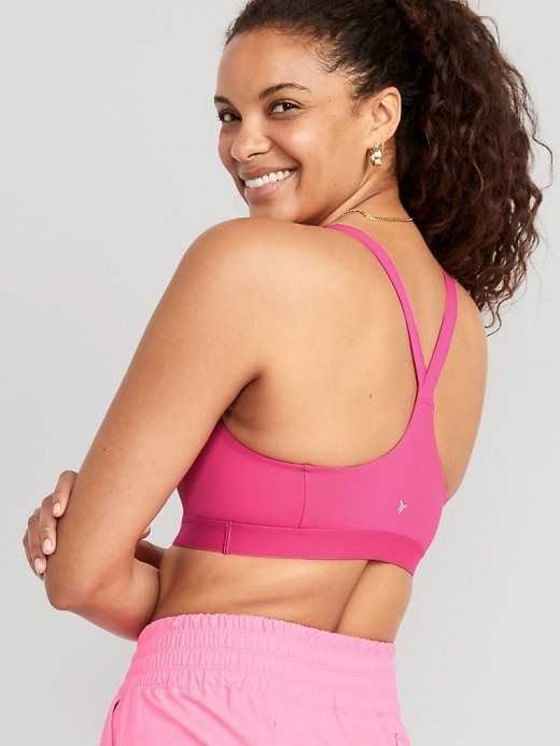 Old Navy PowerSoft Adjustable-Strap Sports Bra XS-XXL Flower | RHU738156