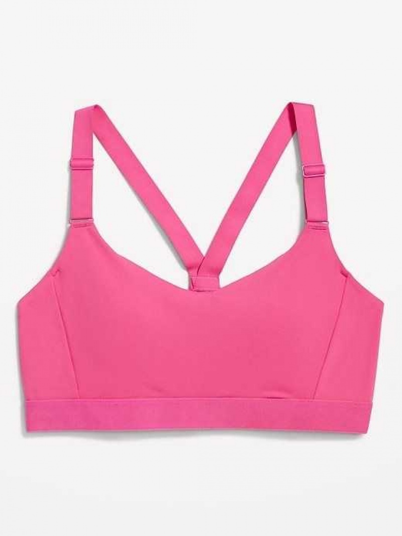 Old Navy PowerSoft Adjustable-Strap Sports Bra Blue | JCF094158