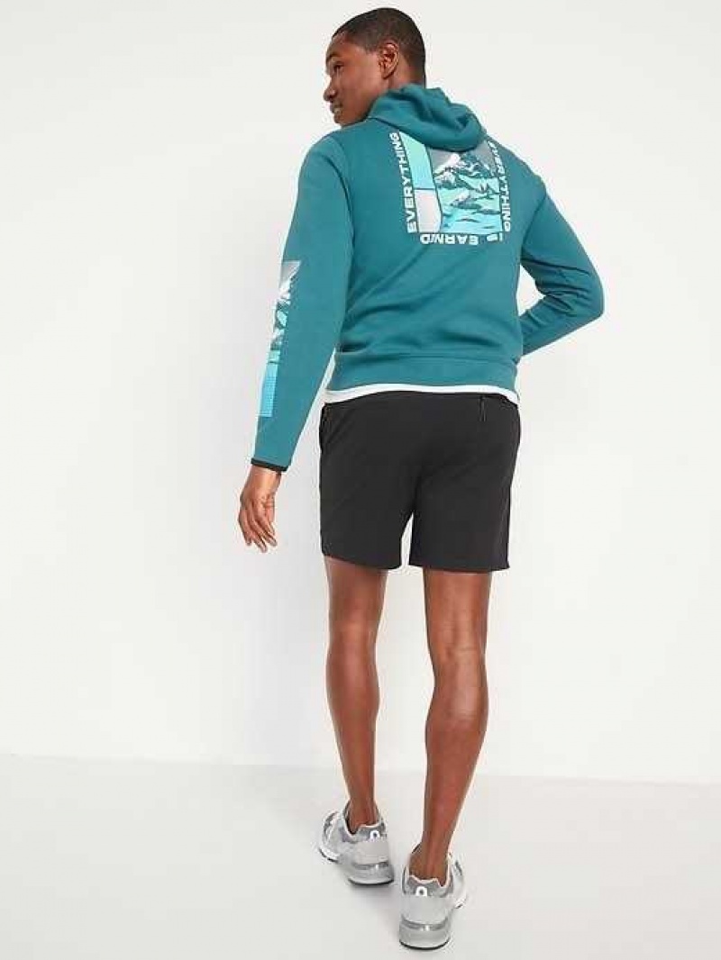 Old Navy PowerSoft Coze Edition Go-Dry Jogger Shorts Panther | LNI916205