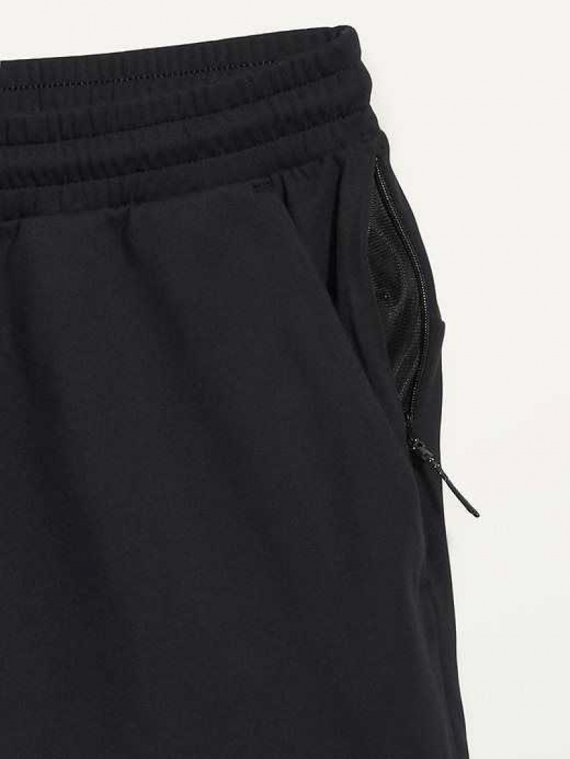 Old Navy PowerSoft Coze Edition Go-Dry Jogger Shorts Black | DWV680742