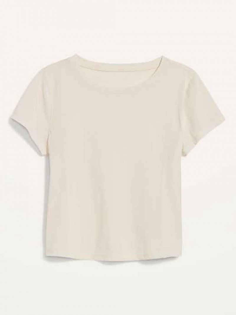 Old Navy PowerSoft Cropped T-Shirt Beige | INB486073