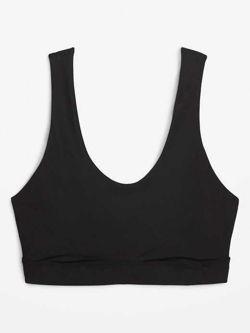 Old Navy PowerSoft Cross-Strap Sports Bra Black | XEB438279