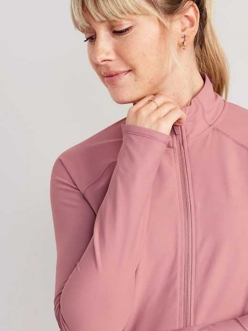 Old Navy PowerSoft Full-Zip Jacket Woodrose | DCG237601