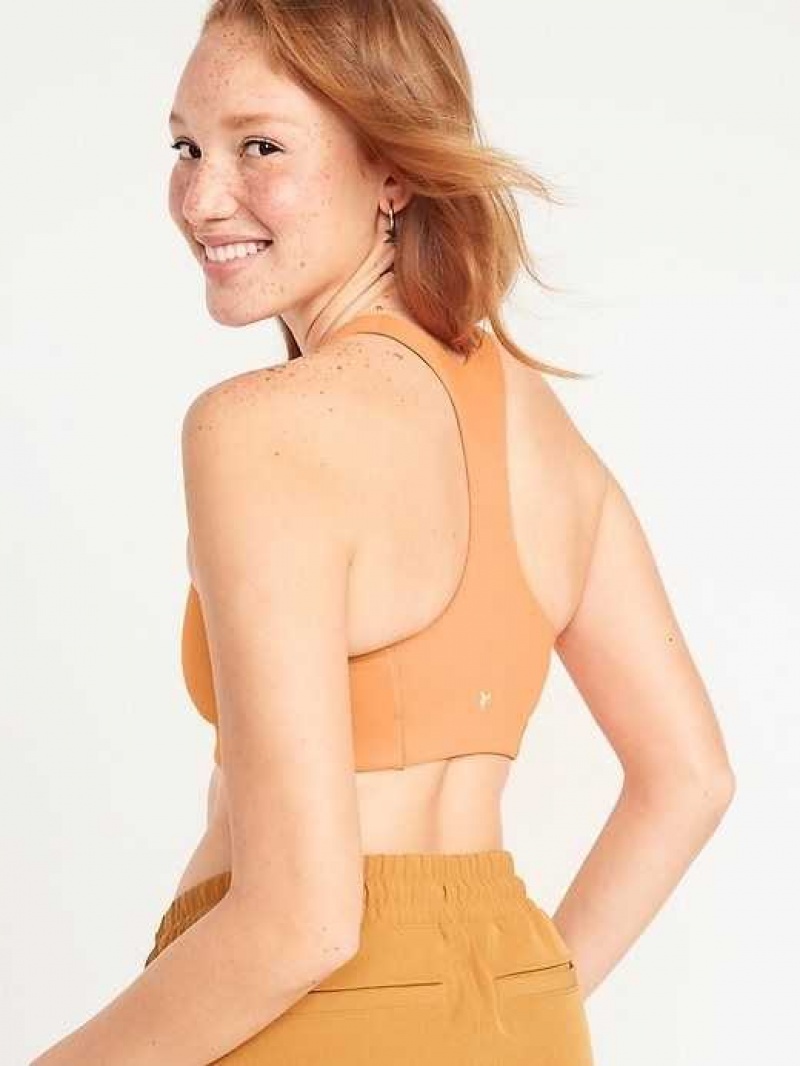 Old Navy PowerSoft Racerback Sports Bra Coral | BFS087635