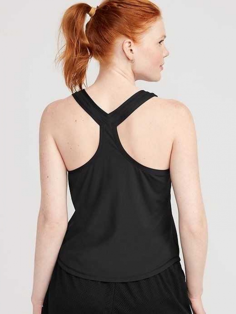 Old Navy PowerSoft Racerback Tank Top Blackjack | ZBD370259