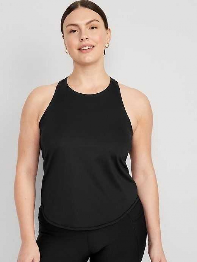 Old Navy PowerSoft Racerback Tank Top Blackjack | ZBD370259