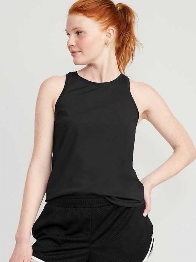 Old Navy PowerSoft Racerback Tank Top Blackjack | ZBD370259