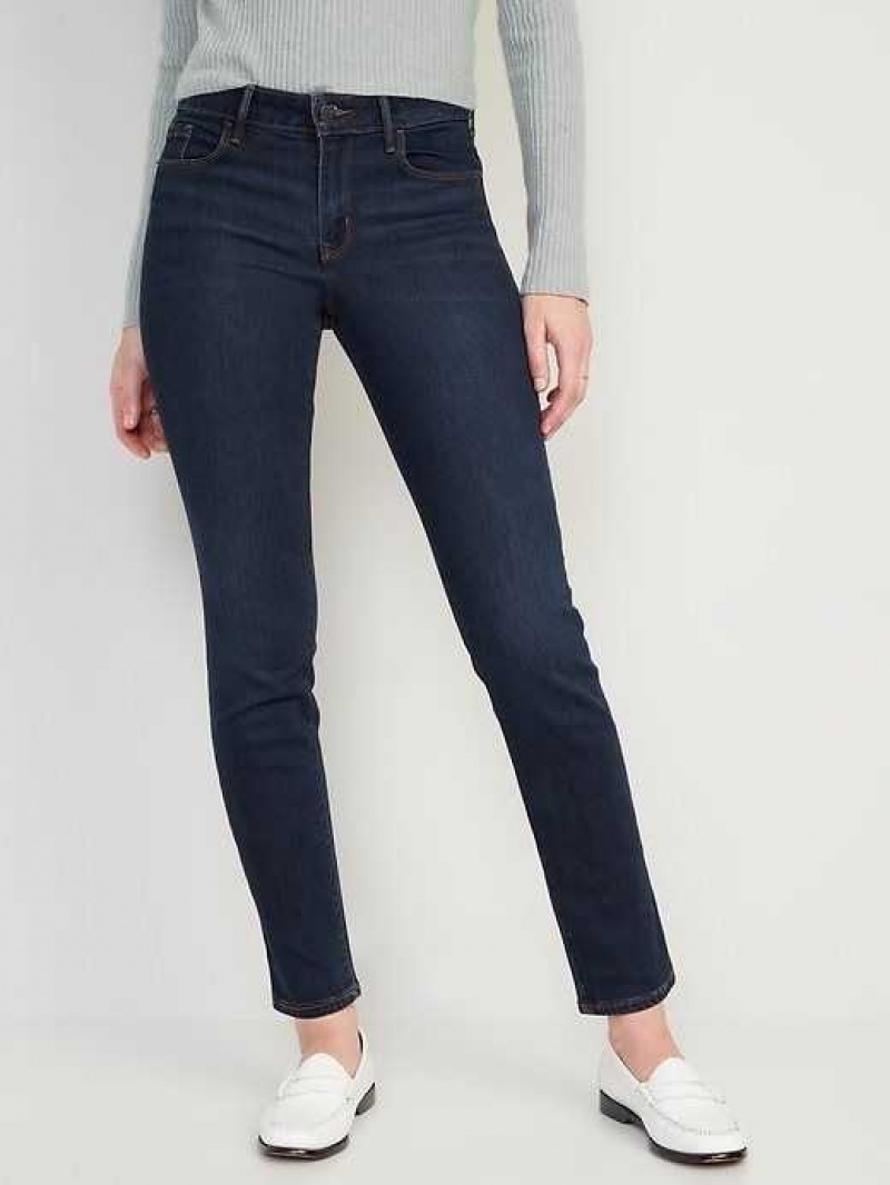 Old Navy Power Slim Straight Jeans Dark Wash | KCV976542