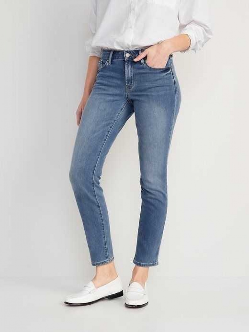 Old Navy Power Slim Straight Jeans Willow | HXN726908