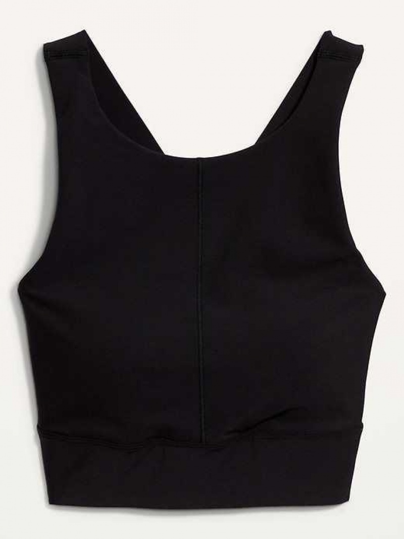 Old Navy Powersoft Cutout Sports Bra Black | MSO135204