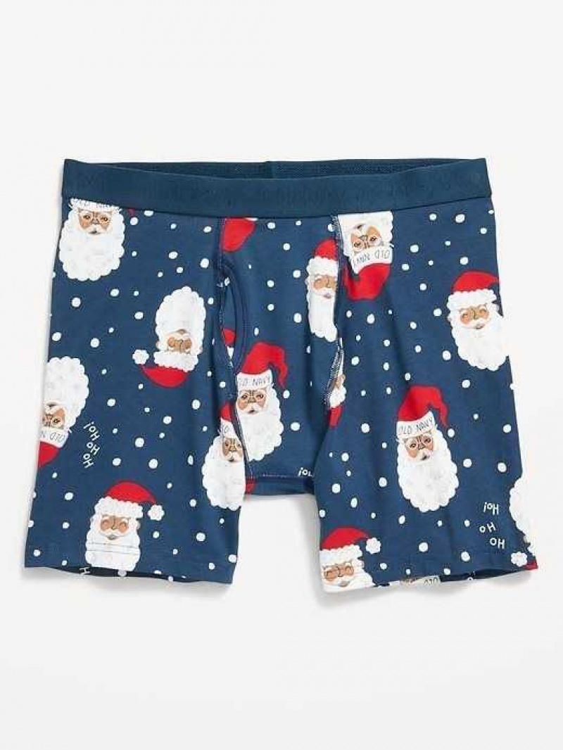 Old Navy Printed Boxer-Brief Underwear Santa Face | RPK128679