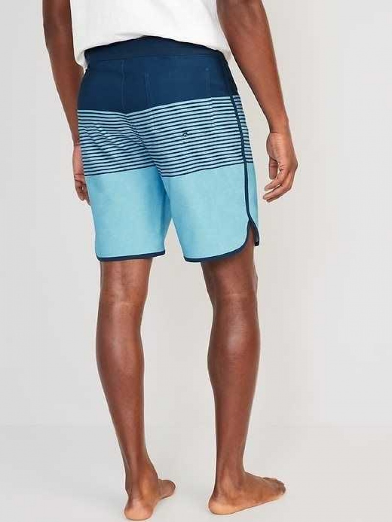 Old Navy Printed Built-In Flex Board Shorts Blue | WNK256739