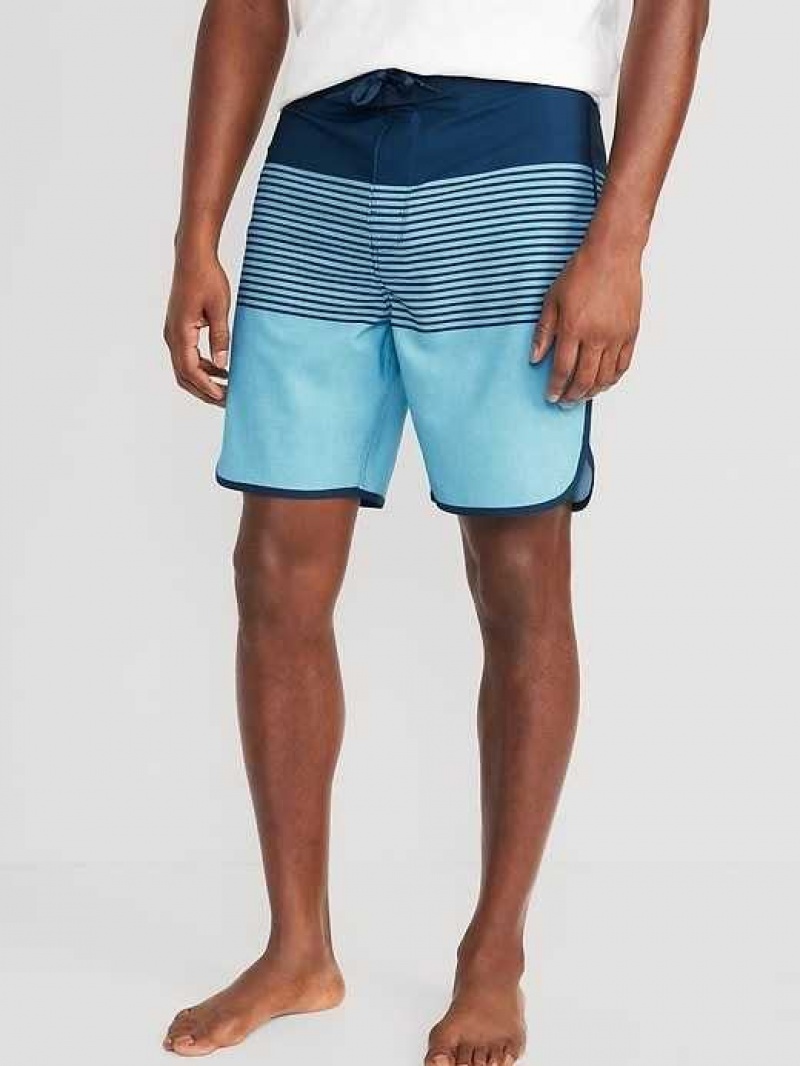 Old Navy Printed Built-In Flex Board Shorts Blue | WNK256739