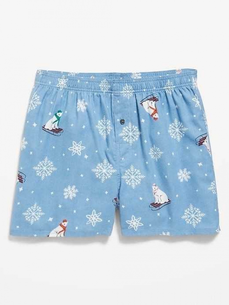 Old Navy Printed Flannel Boxer Shorts Multicolor | IGL819647