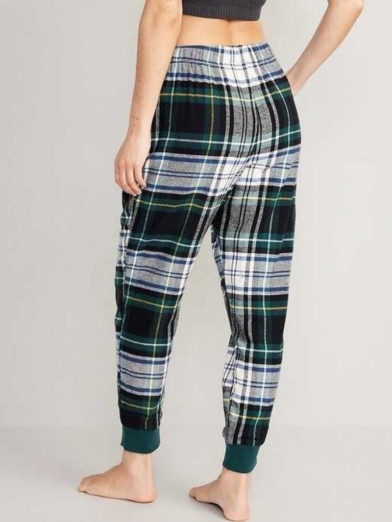 Old Navy Printed Flannel Jogger Pajama Pants Green | YSC237895