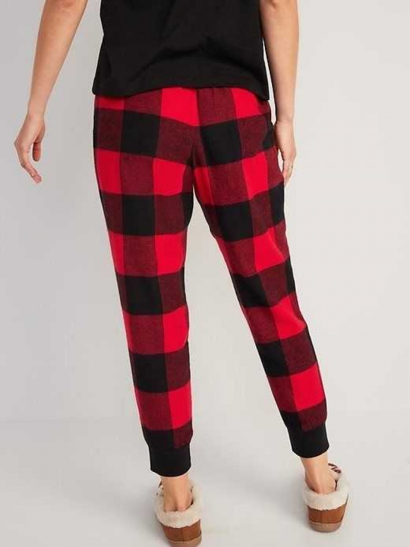 Old Navy Printed Flannel Jogger Pajama Pants Red | DTP821430