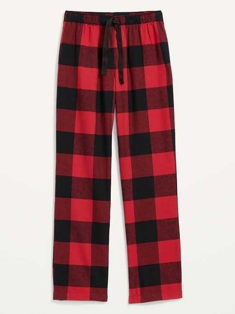 Old Navy Printed Flannel Pajama Pants Red | NAS023194