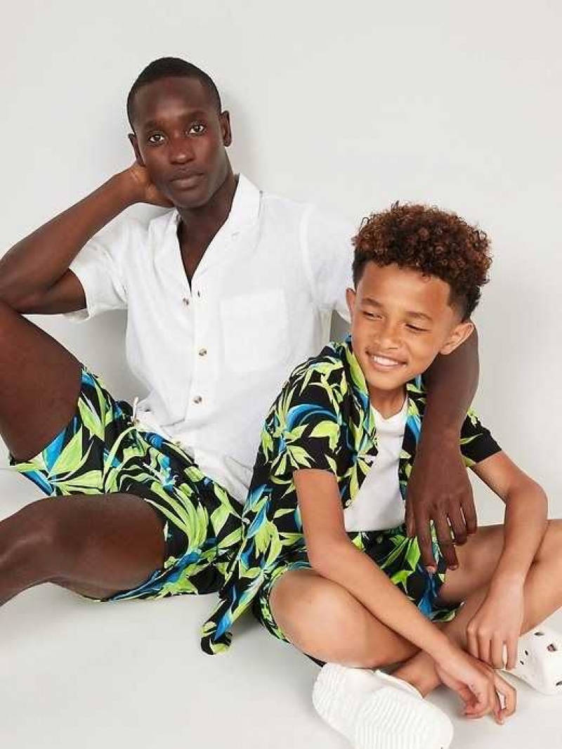 Old Navy Printed Swim Trunks Tropic Nights | PAD574201