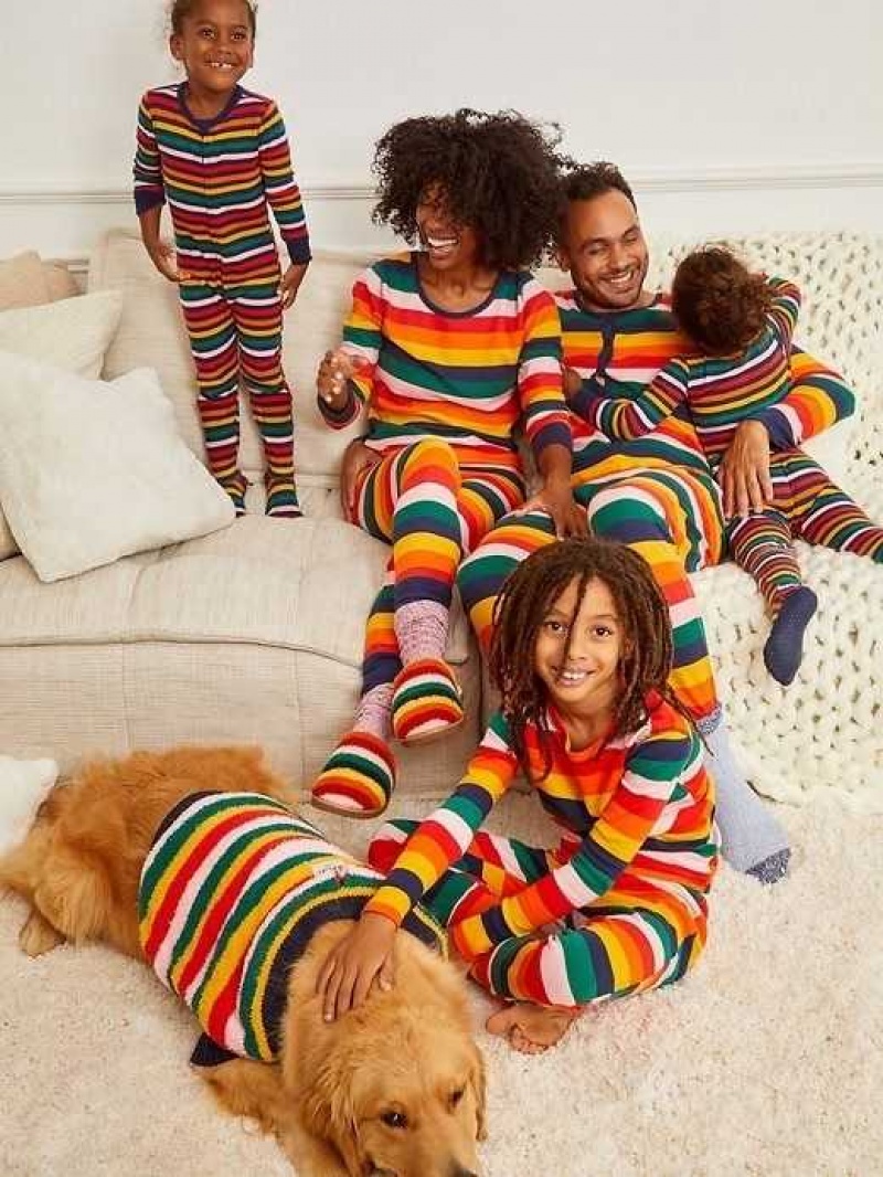 Old Navy Printed Thermal-Knit Long-Sleeve Pajama Top Multicolor | NZX846923