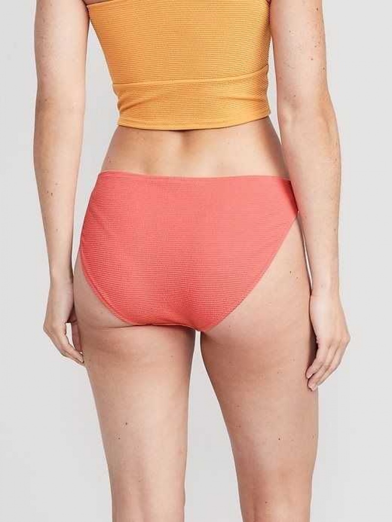 Old Navy Pucker Classic Bikini Swim Bottoms Daylily | QZR415082