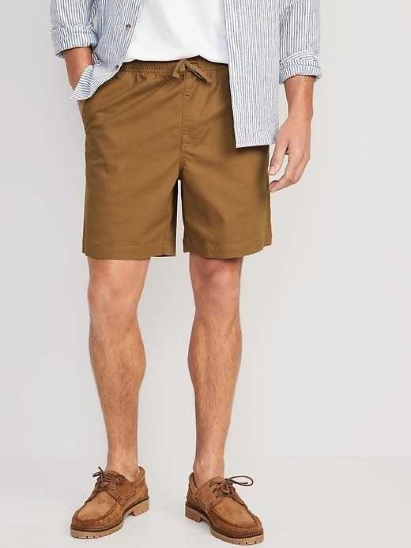 Old Navy Pull-On Chino Jogger Shorts Doe A Deer | CUL381570