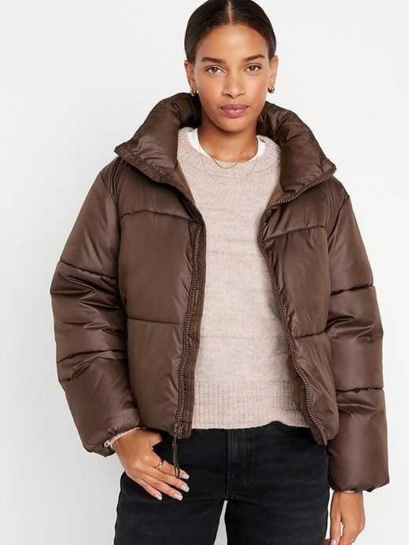 Old Navy Quilted Puffer Jacket French Roast | SWF647823