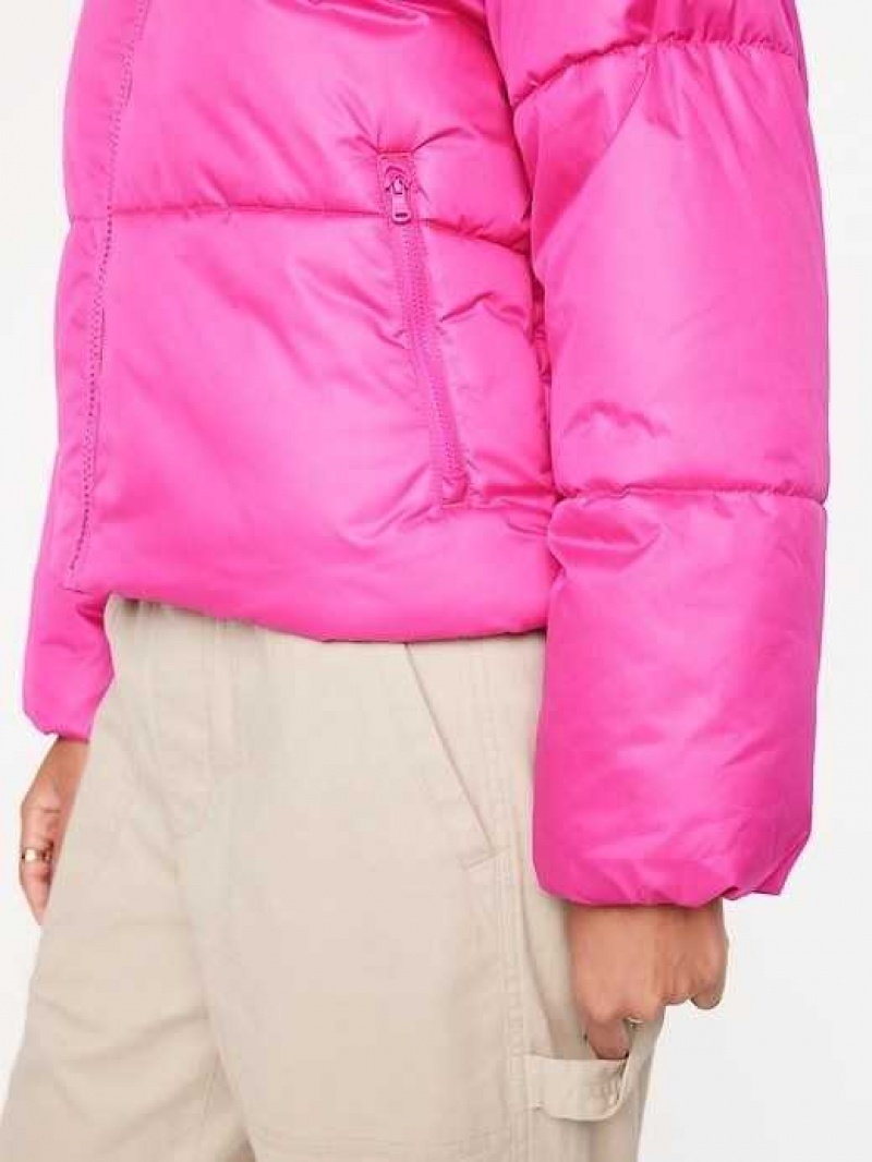 Old Navy Quilted Puffer Jacket Pink | ORF941605