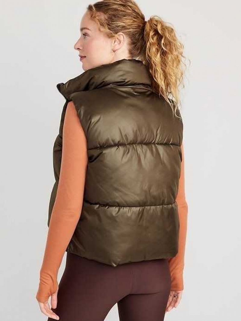 Old Navy Quilted Puffer Vest French Roast | QJB182350