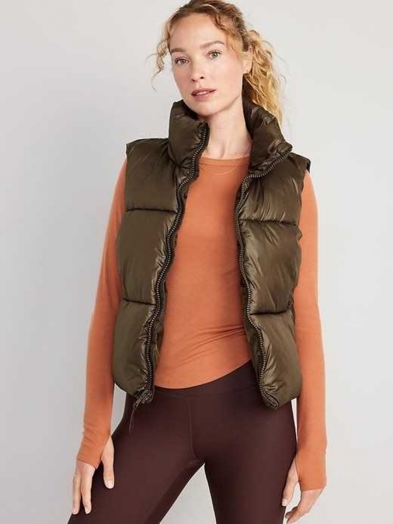 Old Navy Quilted Puffer Vest French Roast | QJB182350