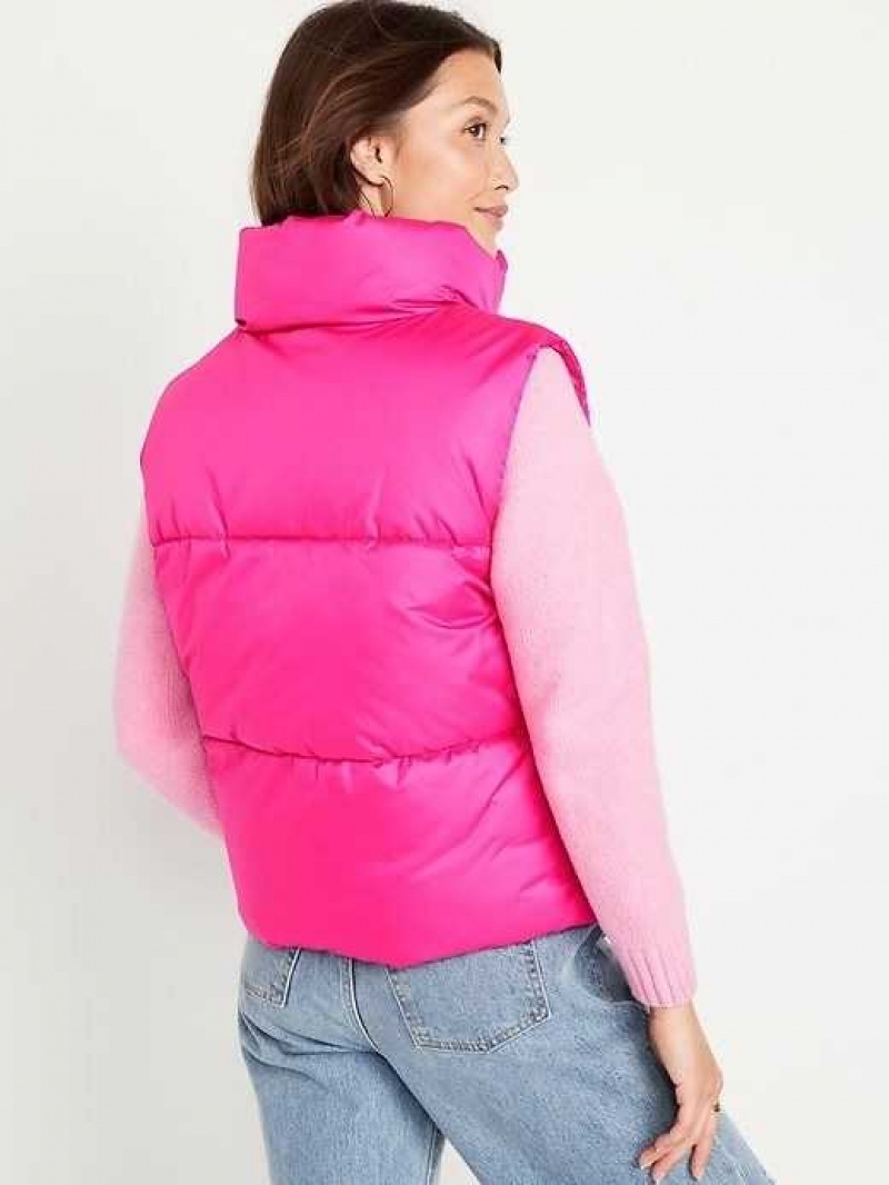 Old Navy Quilted Puffer Vest Pink | ITP834907