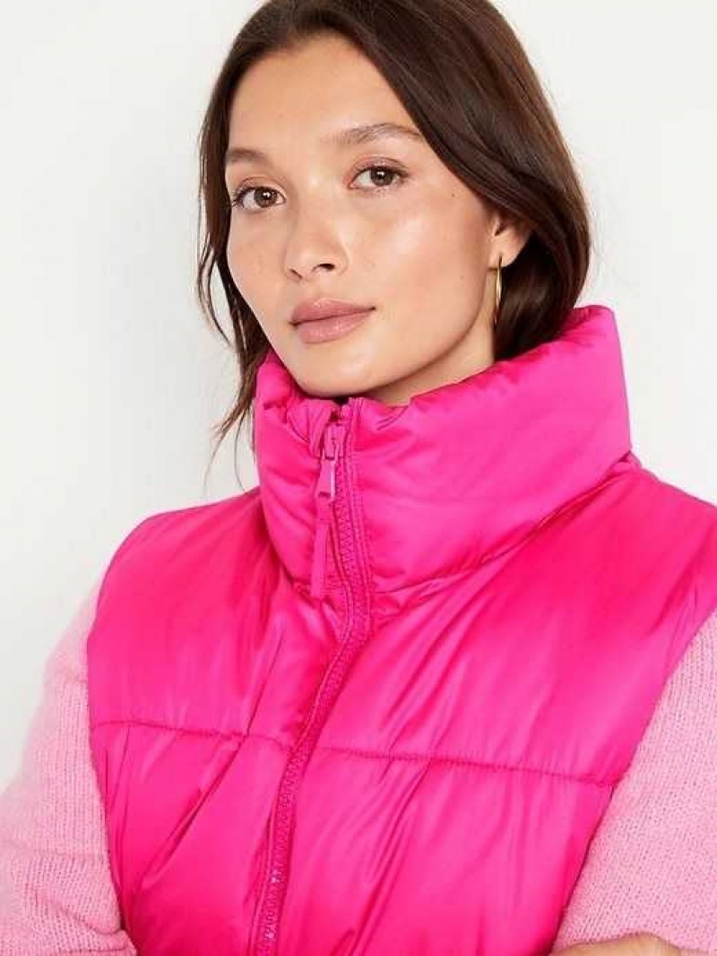 Old Navy Quilted Puffer Vest Pink | ITP834907