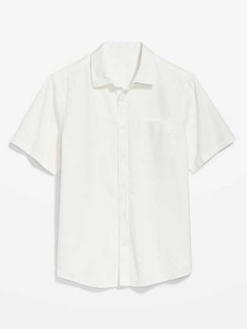 Old Navy Regular-Fit Everyday Oxford Shirt White | VFR015893