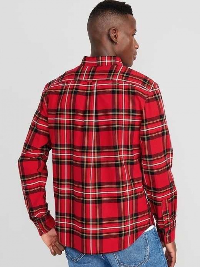 Old Navy Regular-Fit Everyday Oxford Shirt Red | HFZ453068